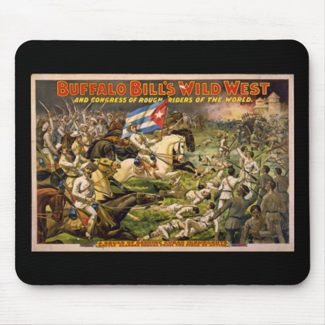 Mousepad O oeste selvagem de Buffalo Bill (Frente)