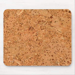 Mousepad O olhar da grão da madeira do Burl da cortiça da