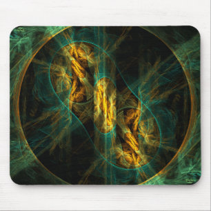 Mousepad O Olho do Bocal de Arte Abstrato da Selva
