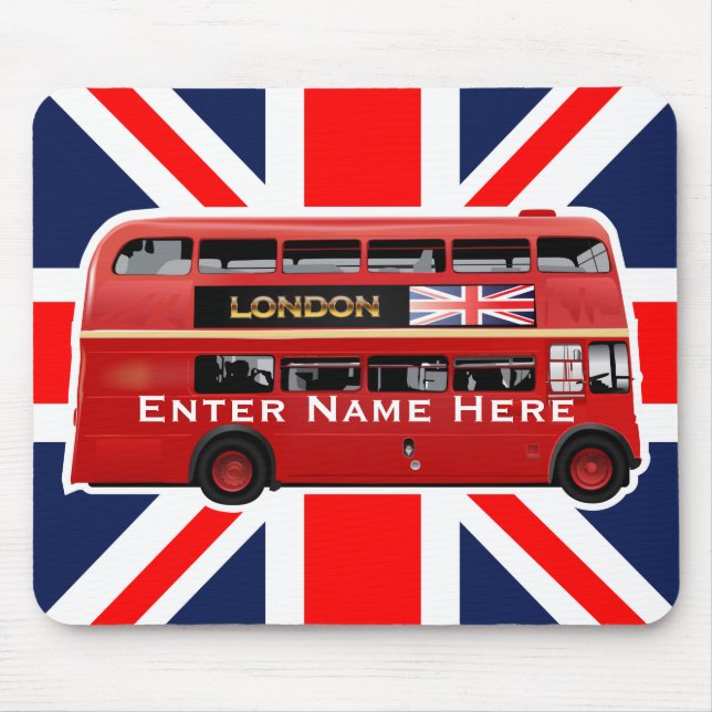 Mousepad O ônibus do vermelho de Londres (Frente)