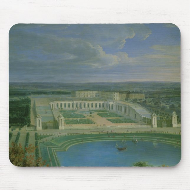 Mousepad O Orangery e o castelo em Versalhes, 1696 (Frente)
