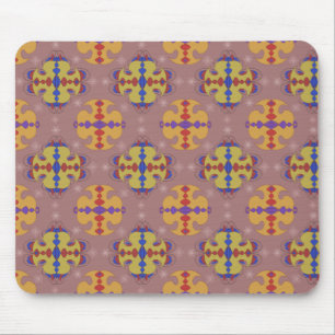 Mousepad O ornamento abstrato molda o padrão de cores paste