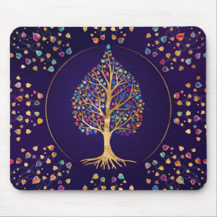 Mousepad O Ouro Bodhi - folhas coloridas