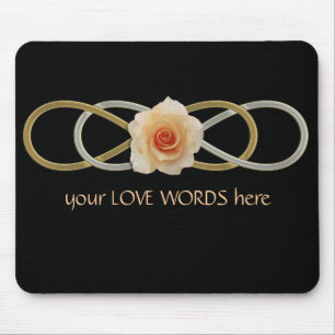 Mousepad O ouro dobro da prata da infinidade aumentou