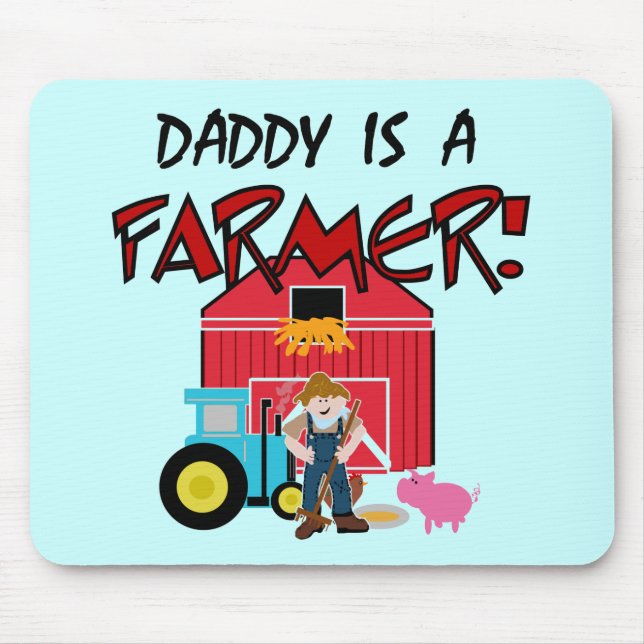 Mousepad O pai é camiseta e presentes de um fazendeiro (Frente)