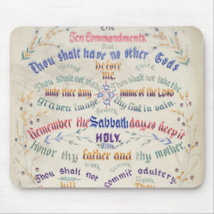 Mousepad O painel de discussão dos Dez Mandamentos