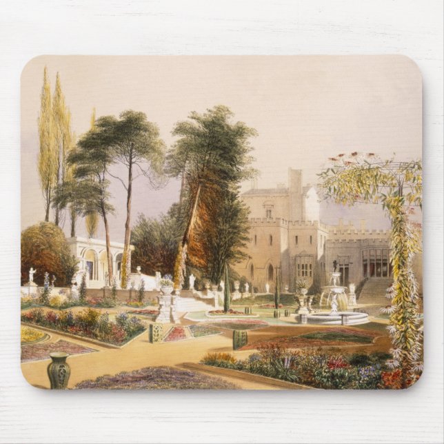 Mousepad O Parterre nos jardins em Wilton, o assento de (Frente)