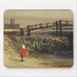 Mousepad O passadiço (paisagem com casaco vermelho) (w/c e