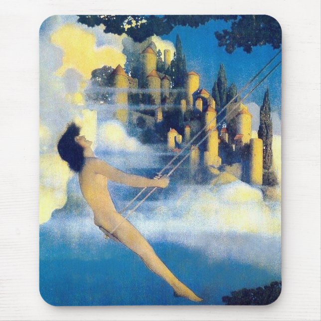 Mousepad O Pássaro Dinky, Maxfield Parrish (Frente)