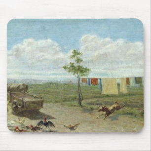 Mousepad O pátio (óleo em canvas)