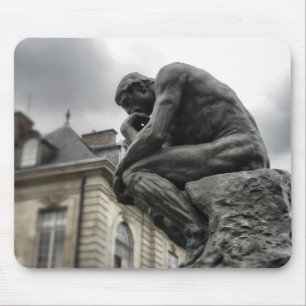 Mousepad O Pensador Rodin Paris Escultura