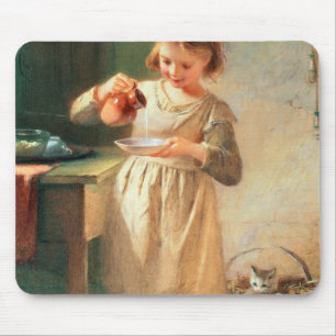 Mousepad O pequeno almoço do gatinho