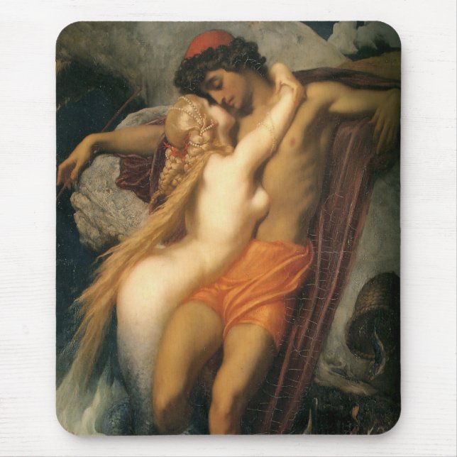 Mousepad O Pescador e o Siren (por Frederic Leighton) (Frente)