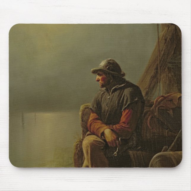 Mousepad O piloto mantem o relógio, 1851 (Frente)