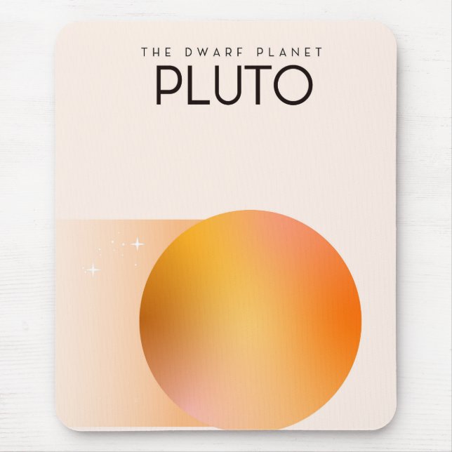 Mousepad O planeta anão Plutão (Frente)