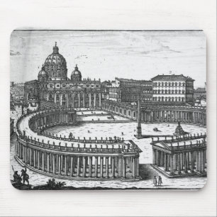 Mousepad O plano original de Bernini para o quadrado de St