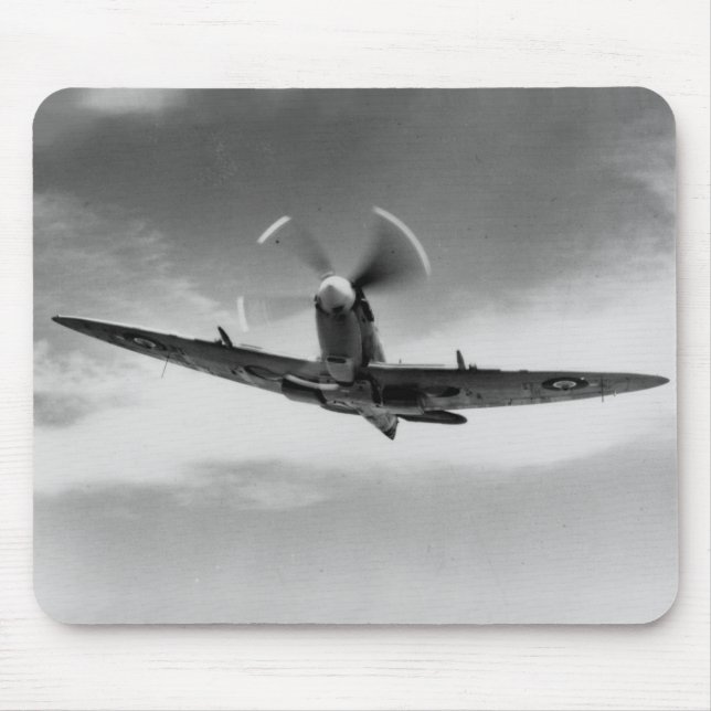 Mousepad "O poder & a cabeça-quente WW2 de Supermarine da (Frente)
