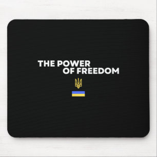 Mousepad O Poder do Símbolo da Bandeira Ucraniana Tridente