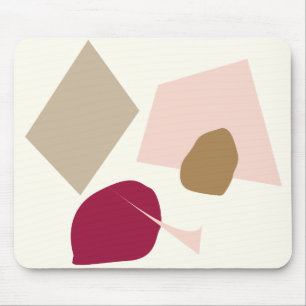 Mousepad O ponto de Borgonha, design geométrico abstrato