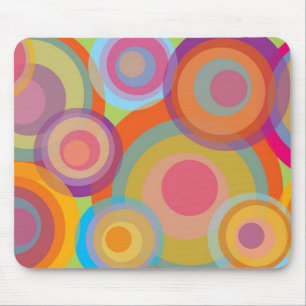 Mousepad O pop do arco-íris circunda o chique Groovy do