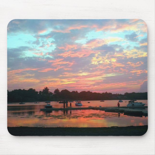 Mousepad O pôr do sol na curva (Frente)