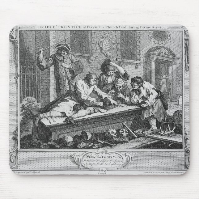 Mousepad 'O Prentice inativo no jogo na jarda da igreja (Frente)