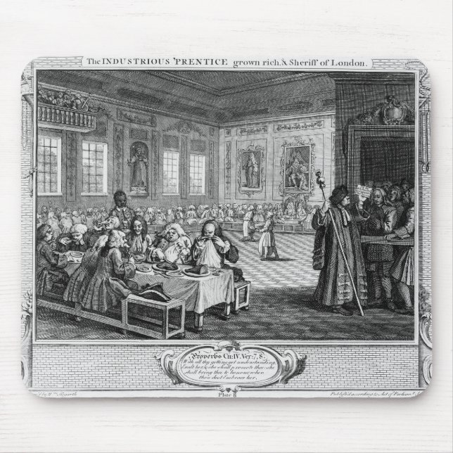 Mousepad 'O Prentice Industrious crescido rico (Frente)