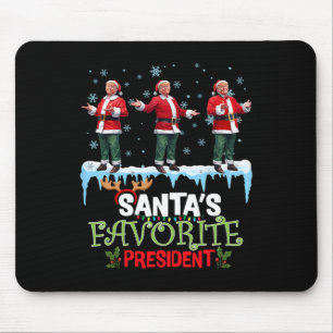 Mousepad O Presidente Favorito do Papai Noel Dança do Papai