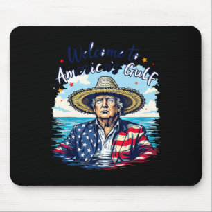 Mousepad O Presidente Trump Sombrero Design da América do G