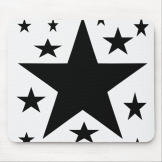 Mousepad O preto Stars o tapete do rato