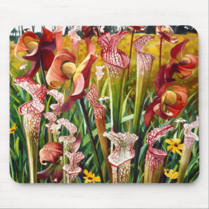 Mousepad O "primavera floresce" a arte floral da aguarela
