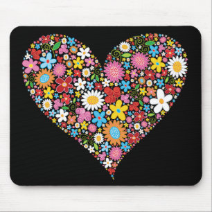 Mousepad O primavera lunático floresce o amor bonito do