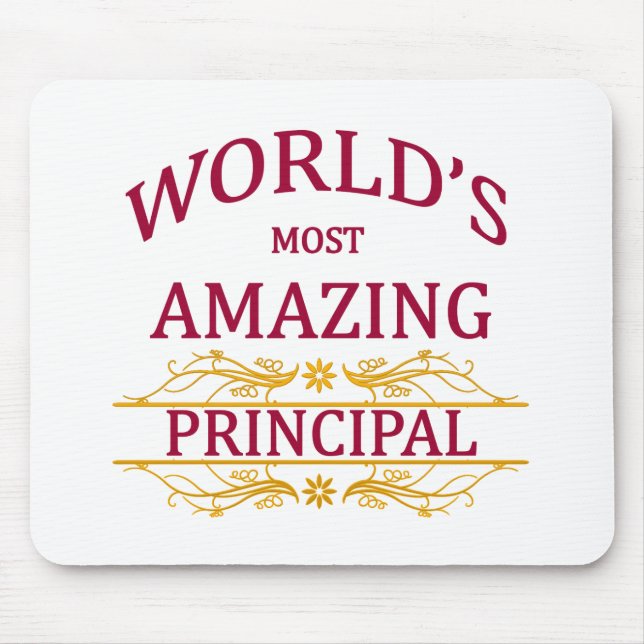 Mousepad O principal o mais surpreendente do mundo (Frente)