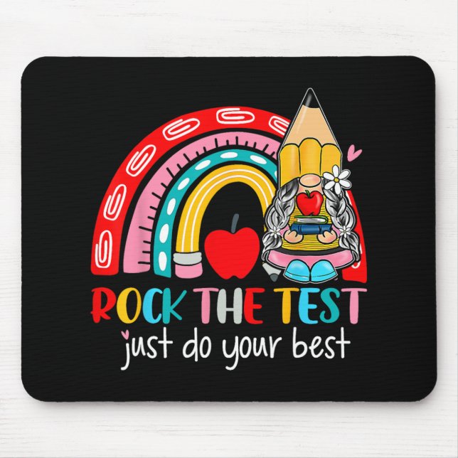 Mousepad O Professor Engraçado Testa o Dia do Arco-Íris (Frente)