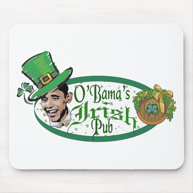 Mousepad O Pub Irlandês de Obama (Frente)