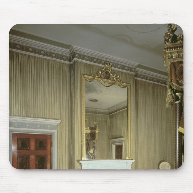 Mousepad O quarto com lareira projetou por Adam, c.1776 (Frente)