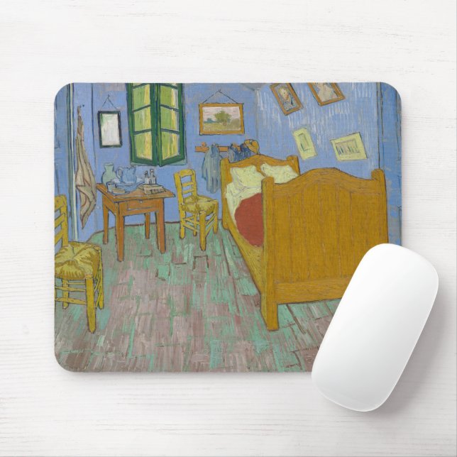 Mousepad "O Quarto" do Rato de Arte de Vincent van Gogh (Com mouse)