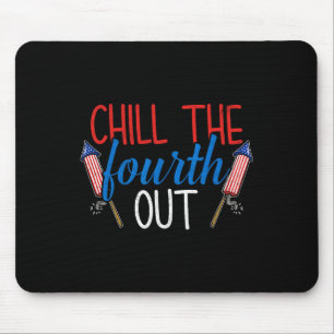Mousepad O Quarto Fogo de Artifício EUA EUA 4 de Julho Patr