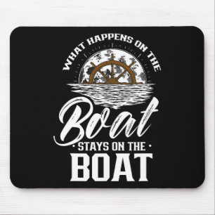 Mousepad O Que Acontece No Barco Fica No Capitão Do Barco