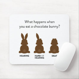 Mousepad O que acontece quando você come um coelho de choco