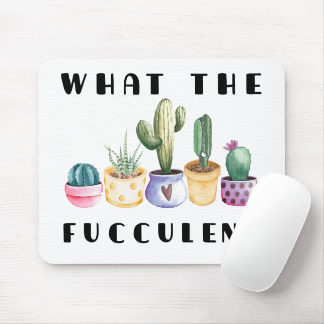 Mousepad O que é o Fucculent (Com mouse)