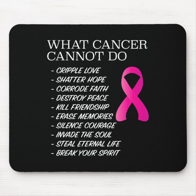 Mousepad O que o Cancer não pode fazer - Consciência - Insp (Frente)