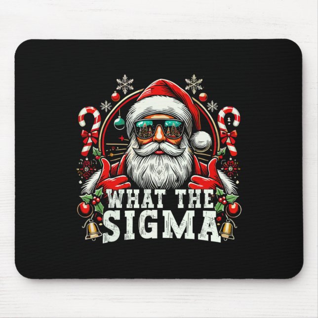 Mousepad O Que O Sigma Papai Noel Piada De Natal Meme Natal (Frente)