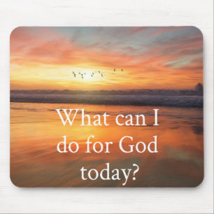 Mousepad O que posso fazer por Deus?