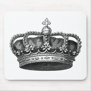 Mousepad O real mim, tapete do rato da coroa do Victorian