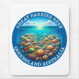 Mousepad O Recife da Barreira do Excelente, Queensland, Aus