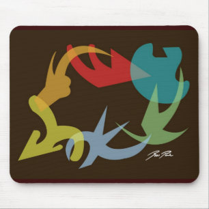 Mousepad O redemoinho da cor figura o tapete do rato