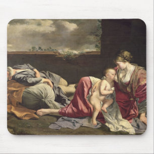 Mousepad O resto no vôo em Egipto, 1628