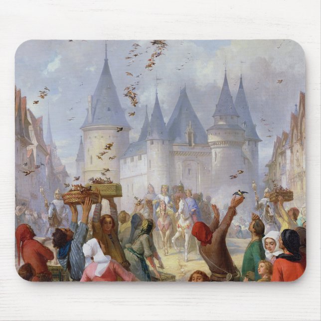 Mousepad O retorno de St Louis e Blanche de Castille (Frente)