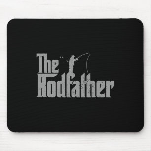 Mousepad O Rodfather Amante Divertido da Pesca Vara Pai Pei